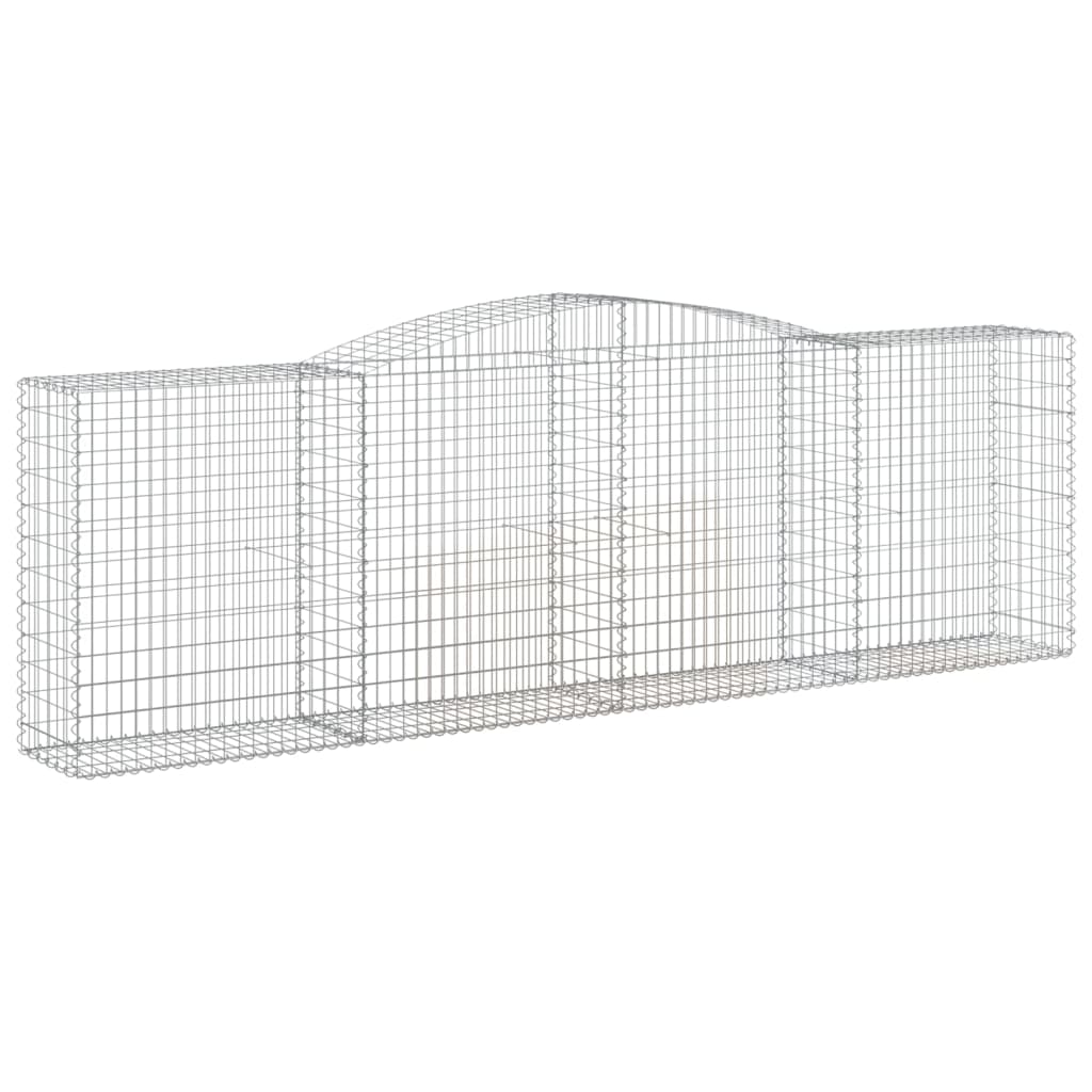 Schanskorven 20 st gewelfd 400x50x120/140 cm ijzer 20 400 x 50 x 120/140 cm