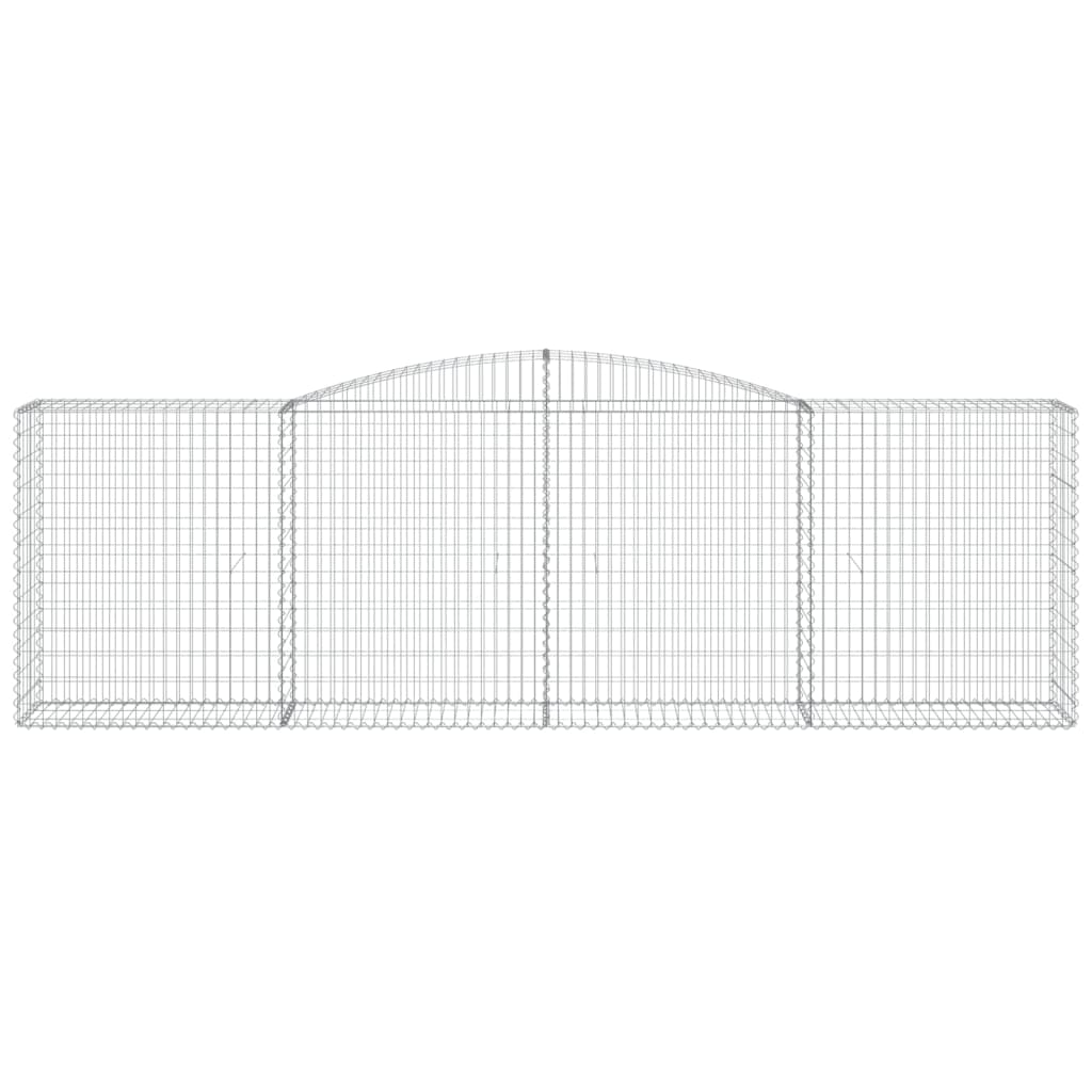 Schanskorven 20 st gewelfd 400x50x120/140 cm ijzer 20 400 x 50 x 120/140 cm