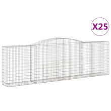 Schanskorven 25 st gewelfd 400x50x120/140 cm ijzer 25 400 x 50 x 120/140 cm