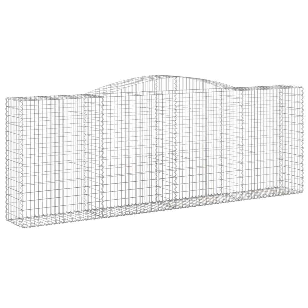Schanskorven 3 st gewelfd 400x50x140/160 cm ijzer 3 400 x 50 x 140/160 cm