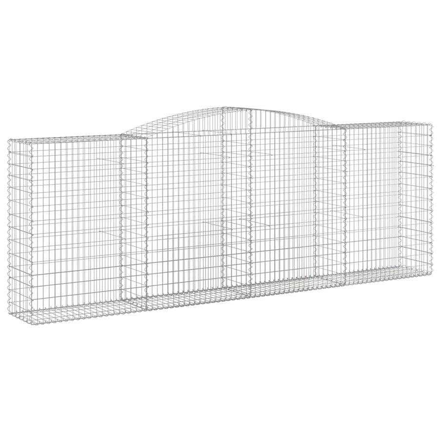 Schanskorven 3 st gewelfd 400x50x140/160 cm ijzer 3 400 x 50 x 140/160 cm