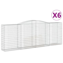 Schanskorven 6 st gewelfd 400x50x140/160 cm ijzer 6 400 x 50 x 140/160 cm