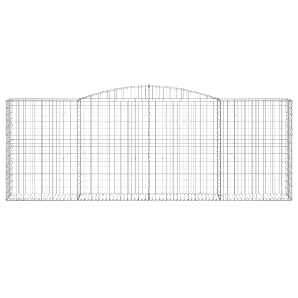 Schanskorven 6 st gewelfd 400x50x140/160 cm ijzer 6 400 x 50 x 140/160 cm