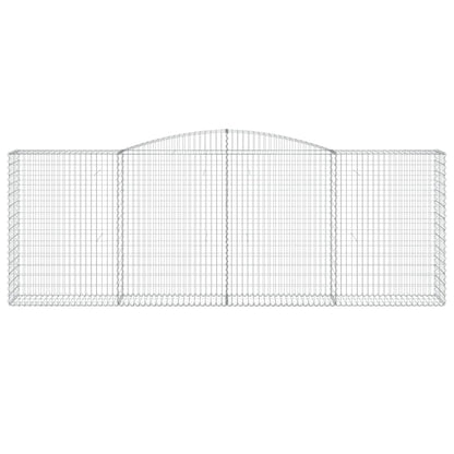 Schanskorven 6 st gewelfd 400x50x140/160 cm ijzer 6 400 x 50 x 140/160 cm