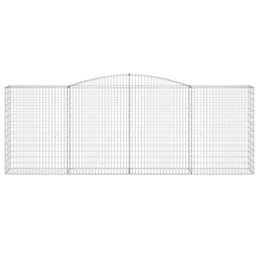 Schanskorven 6 st gewelfd 400x50x140/160 cm ijzer 6 400 x 50 x 140/160 cm
