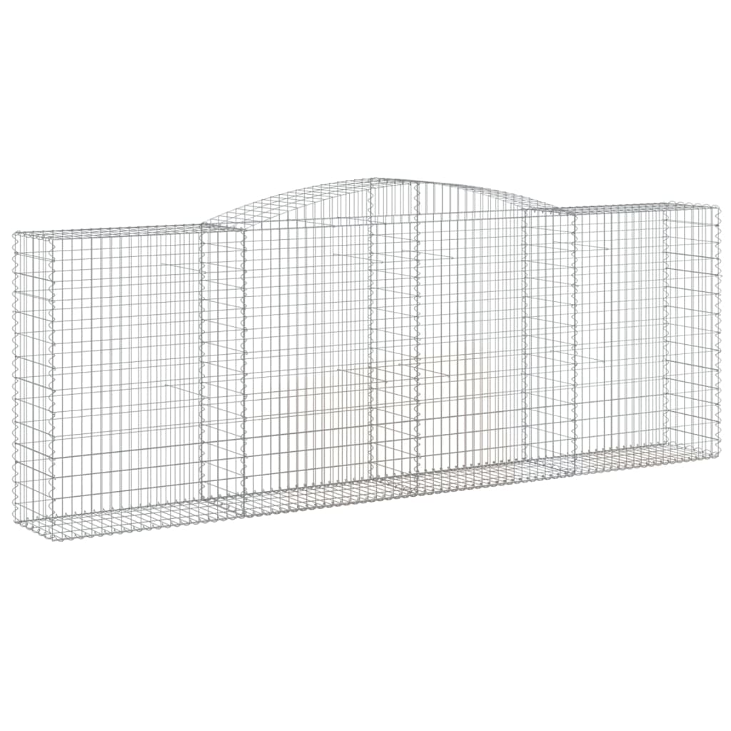 Schanskorven 9 st gewelfd 400x50x140/160 cm ijzer 9 400 x 50 x 140/160 cm