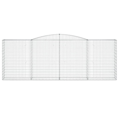 Schanskorven 9 st gewelfd 400x50x140/160 cm ijzer 9 400 x 50 x 140/160 cm