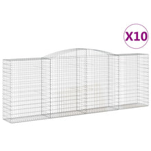 Schanskorven 10 st gewelfd 400x50x140/160 cm ijzer 10 400 x 50 x 140/160 cm