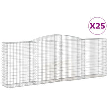 Schanskorven 25 st gewelfd 400x50x140/160 cm ijzer 25 400 x 50 x 140/160 cm