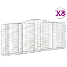 Schanskorven 8 st gewelfd 400x50x160/180 cm ijzer 8 400 x 50 x 160/180 cm