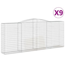 Schanskorven 9 st gewelfd 400x50x160/180 cm ijzer 9 400 x 50 x 160/180 cm