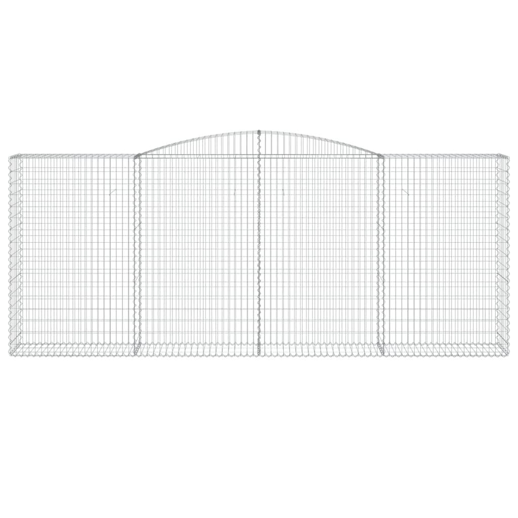 Schanskorven 9 st gewelfd 400x50x160/180 cm ijzer 9 400 x 50 x 160/180 cm
