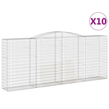 Schanskorven 10 st gewelfd 400x50x160/180 cm ijzer 10 400 x 50 x 160/180 cm