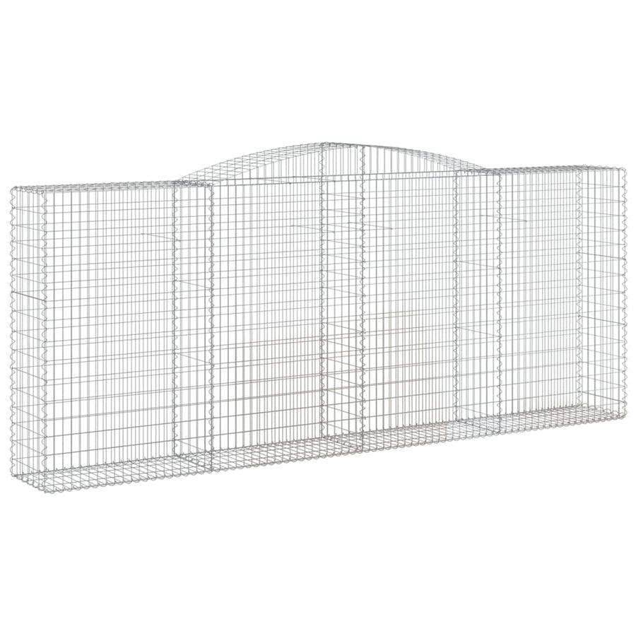 Schanskorven 10 st gewelfd 400x50x160/180 cm ijzer 10 400 x 50 x 160/180 cm