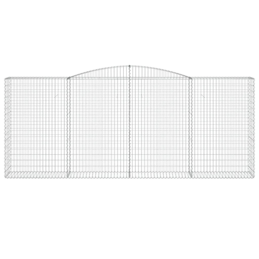 Schanskorven 10 st gewelfd 400x50x160/180 cm ijzer 10 400 x 50 x 160/180 cm