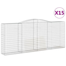 Schanskorven 15 st gewelfd 400x50x160/180 cm ijzer 15 400 x 50 x 160/180 cm