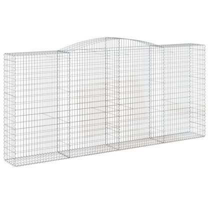 Schanskorven 2 st gewelfd 400x50x180/200 cm ijzer 2 400 x 50 x 180/200 cm
