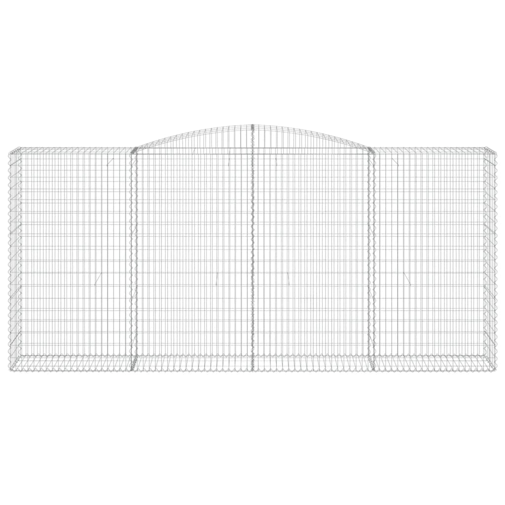 Schanskorven 2 st gewelfd 400x50x180/200 cm ijzer 2 400 x 50 x 180/200 cm