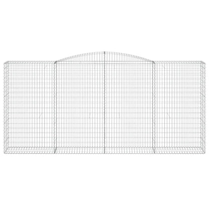 Schanskorven 2 st gewelfd 400x50x180/200 cm ijzer 2 400 x 50 x 180/200 cm