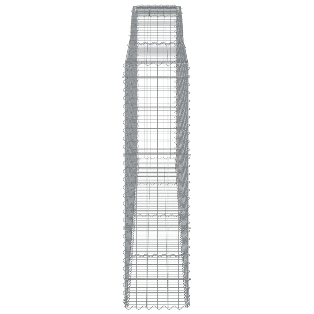 Schanskorven 2 st gewelfd 400x50x180/200 cm ijzer 2 400 x 50 x 180/200 cm