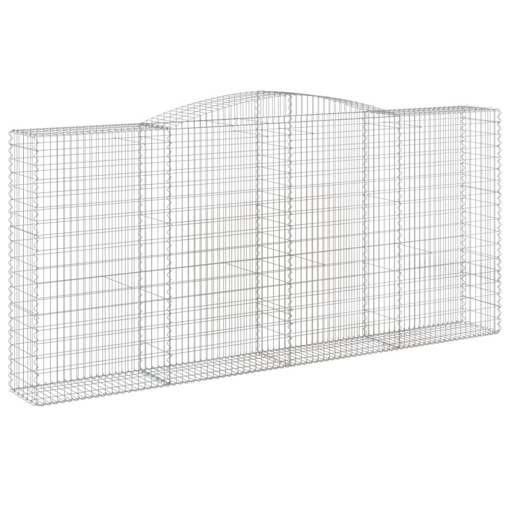 Schanskorven 3 st gewelfd 400x50x180/200 cm ijzer 3 400 x 50 x 180/200 cm