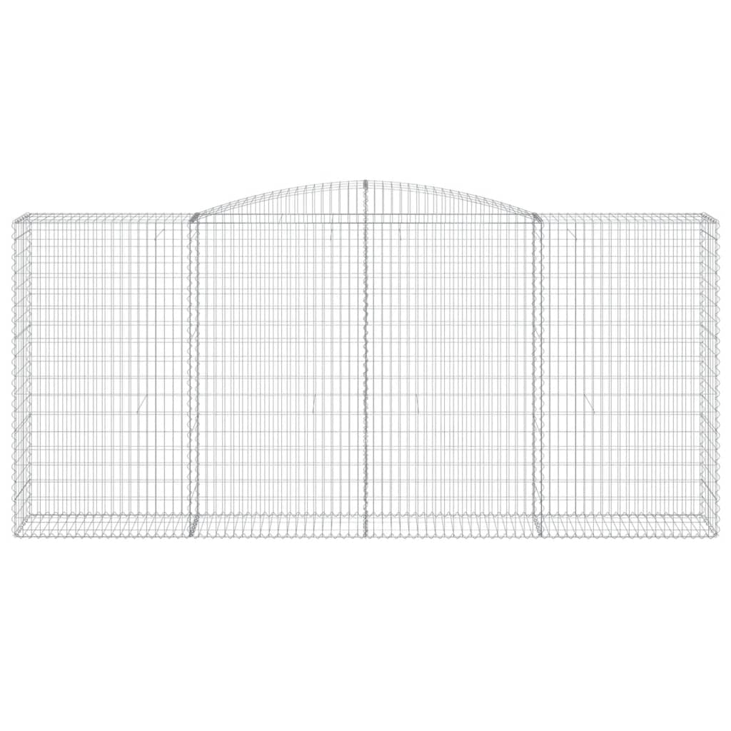 Schanskorven 3 st gewelfd 400x50x180/200 cm ijzer 3 400 x 50 x 180/200 cm
