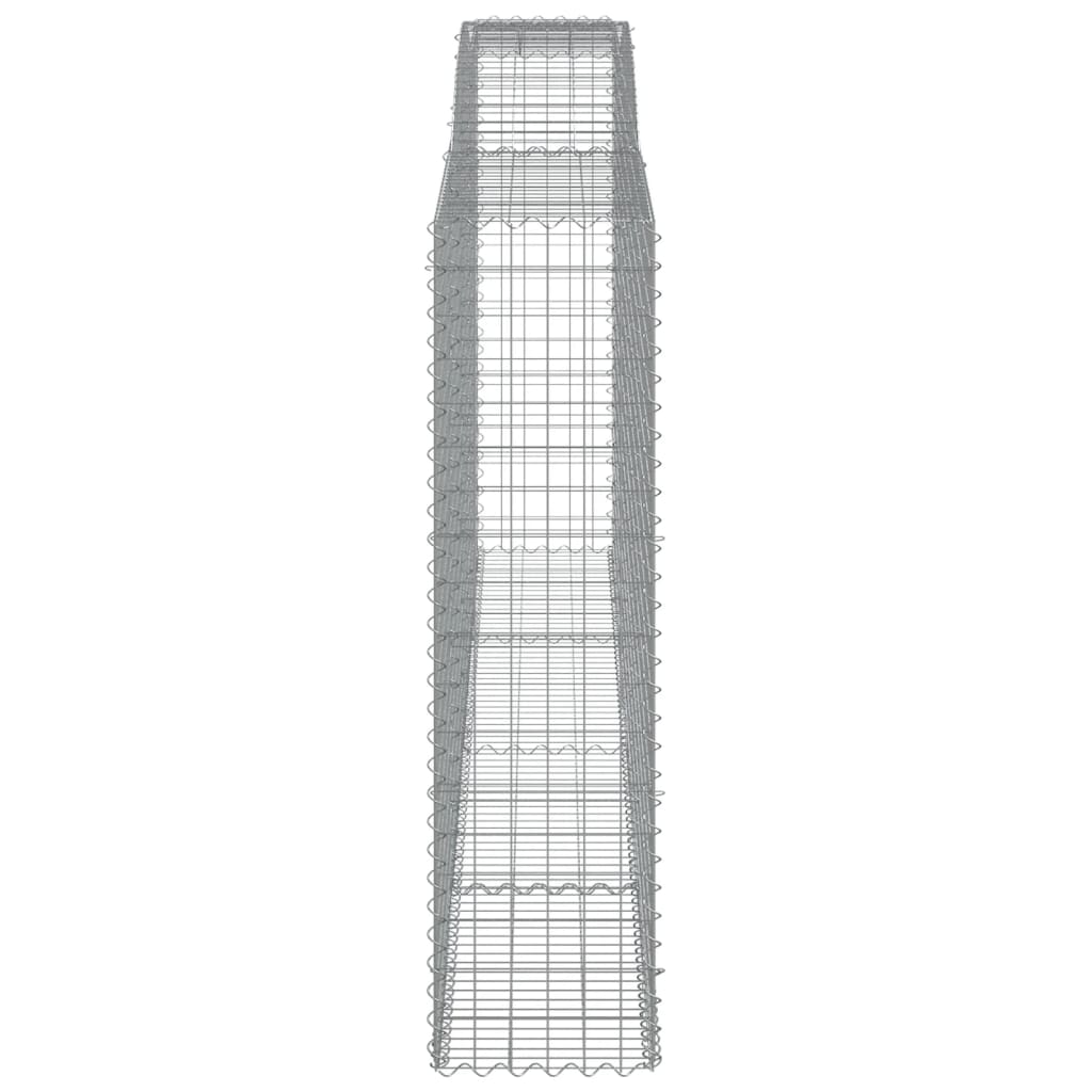 Schanskorven 4 st gewelfd 400x50x180/200 cm ijzer 4 400 x 50 x 180/200 cm