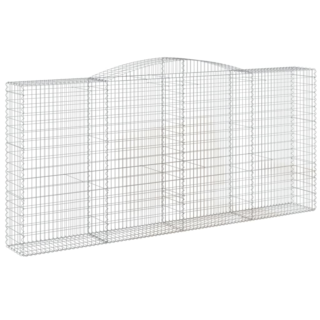 Schanskorven 5 st gewelfd 400x50x180/200 cm ijzer 5 400 x 50 x 180/200 cm