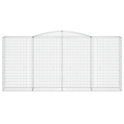 Schanskorven 8 st gewelfd 400x50x180/200 cm ijzer 8 400 x 50 x 180/200 cm