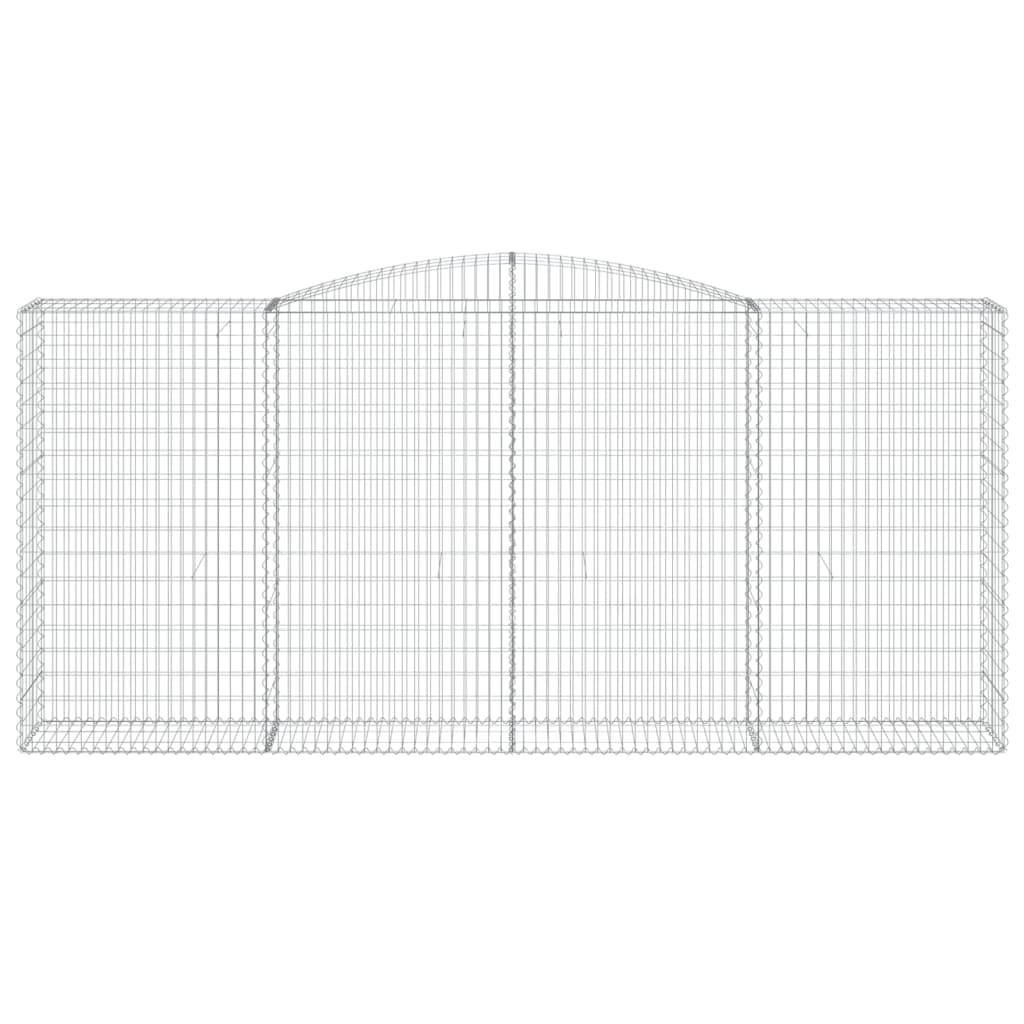 Schanskorven 9 st gewelfd 400x50x180/200 cm ijzer 9 400 x 50 x 180/200 cm
