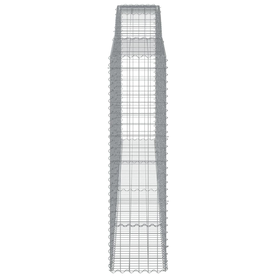 Schanskorven 10 st gewelfd 400x50x180/200 cm ijzer 10 400 x 50 x 180/200 cm