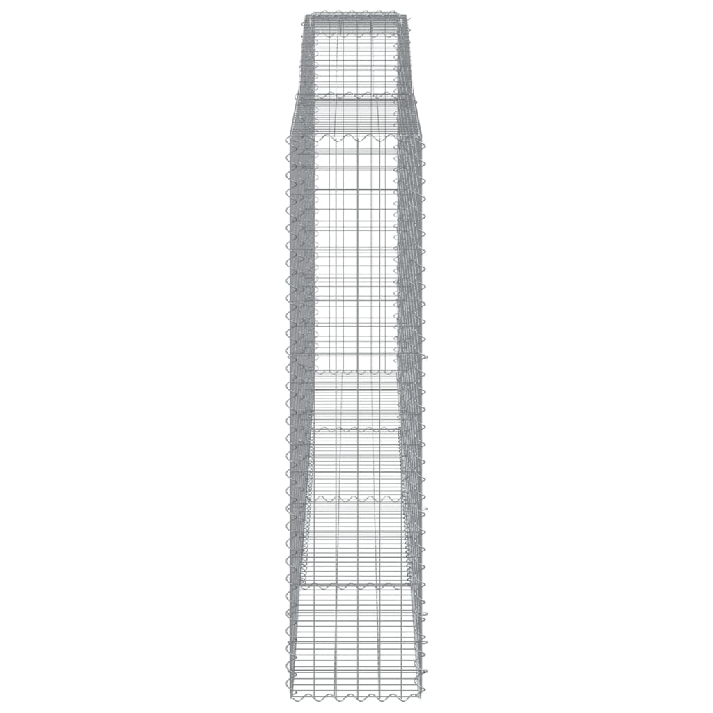 Schanskorven 2 st gewelfd 400x50x200/220 cm ijzer 2 400 x 50 x 200/220 cm