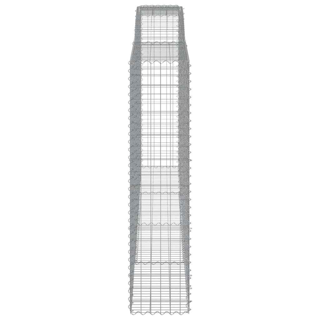 Schanskorven 4 st gewelfd 400x50x200/220 cm ijzer 4 400 x 50 x 200/220 cm