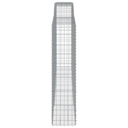 Schanskorven 4 st gewelfd 400x50x200/220 cm ijzer 4 400 x 50 x 200/220 cm