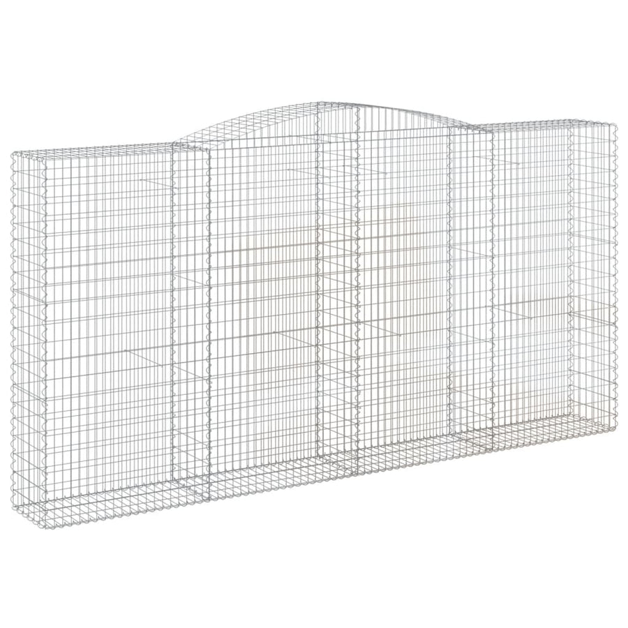 Schanskorven 5 st gewelfd 400x50x200/220 cm ijzer 5 400 x 50 x 200/220 cm