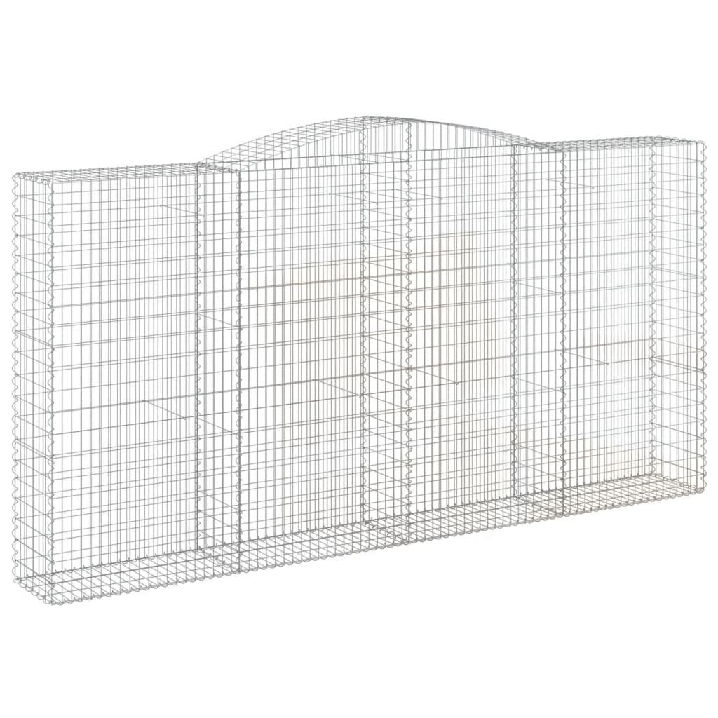 Schanskorven 8 st gewelfd 400x50x200/220 cm ijzer 8 400 x 50 x 200/220 cm