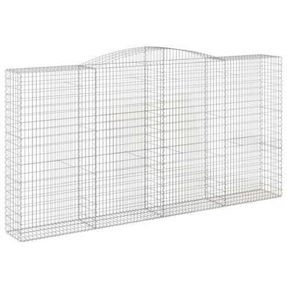 Schanskorven 8 st gewelfd 400x50x200/220 cm ijzer 8 400 x 50 x 200/220 cm