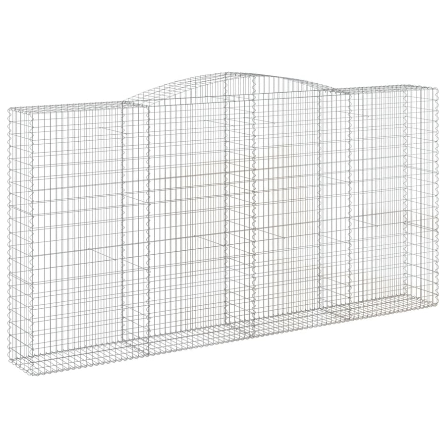 Schanskorven 8 st gewelfd 400x50x200/220 cm ijzer 8 400 x 50 x 200/220 cm