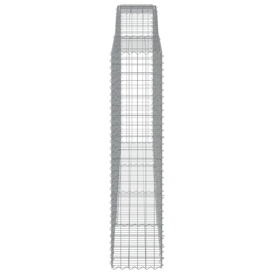 Schanskorven 8 st gewelfd 400x50x200/220 cm ijzer 8 400 x 50 x 200/220 cm