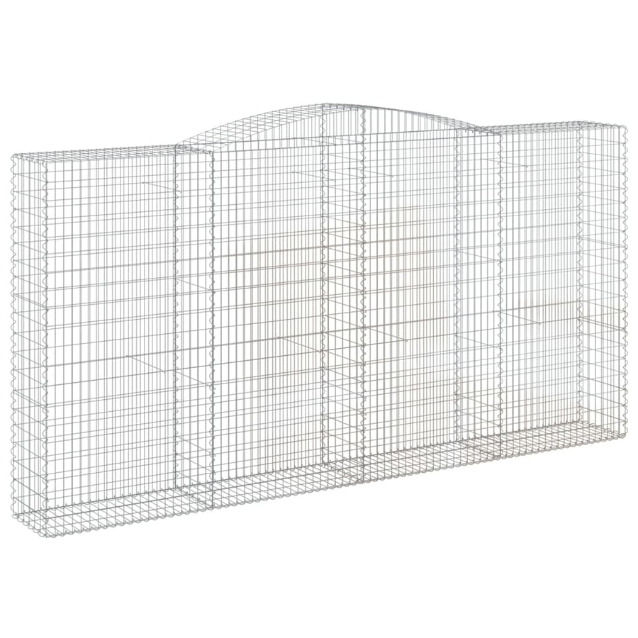 Schanskorven 9 st gewelfd 400x50x200/220 cm ijzer 9 400 x 50 x 200/220 cm
