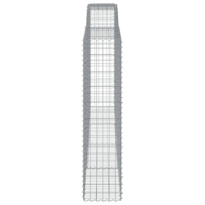 Schanskorven 9 st gewelfd 400x50x200/220 cm ijzer 9 400 x 50 x 200/220 cm
