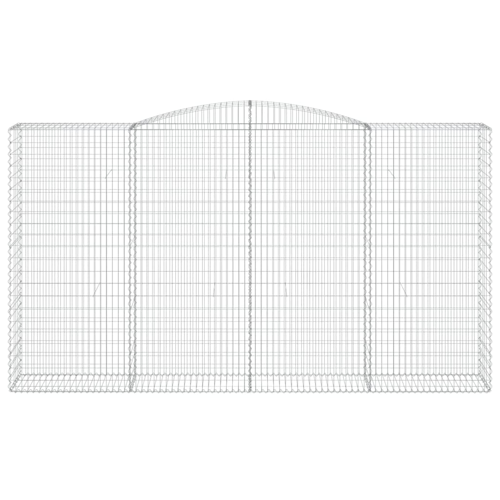 Schanskorven 5 st gewelfd 400x50x220/240 cm ijzer 5 400 x 50 x 220/240 cm