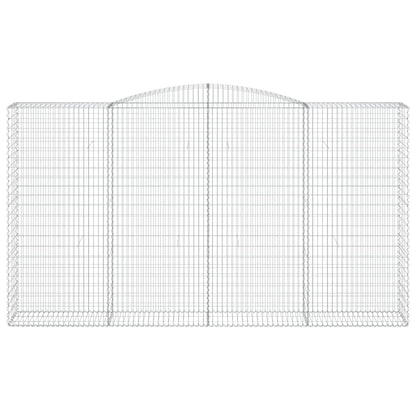 Schanskorven 5 st gewelfd 400x50x220/240 cm ijzer 5 400 x 50 x 220/240 cm