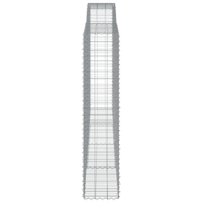 Schanskorven 5 st gewelfd 400x50x220/240 cm ijzer 5 400 x 50 x 220/240 cm
