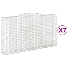 Schanskorven 7 st gewelfd 400x50x220/240 cm ijzer 7 400 x 50 x 220/240 cm