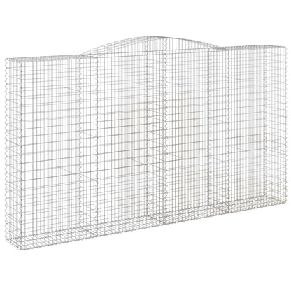 Schanskorven 7 st gewelfd 400x50x220/240 cm ijzer 7 400 x 50 x 220/240 cm