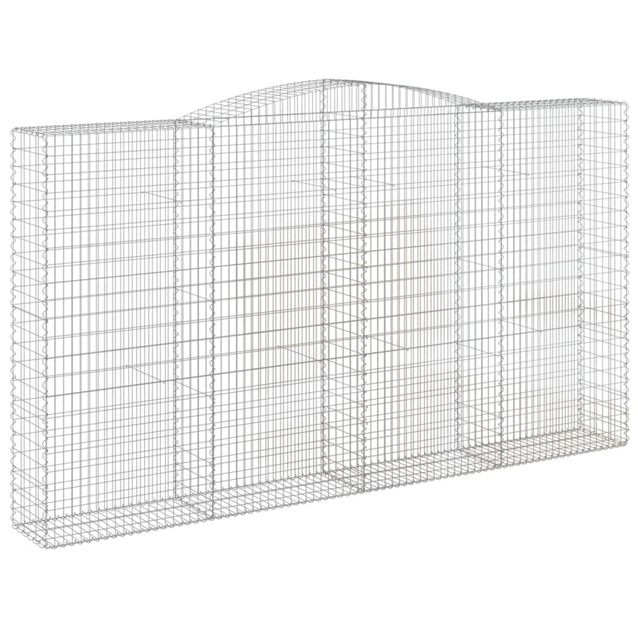 Schanskorven 7 st gewelfd 400x50x220/240 cm ijzer 7 400 x 50 x 220/240 cm
