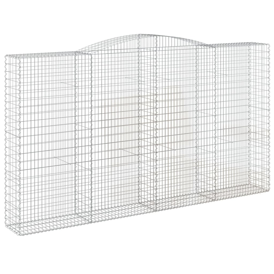 Schanskorven 9 st gewelfd 400x50x220/240 cm ijzer 9 400 x 50 x 220/240 cm