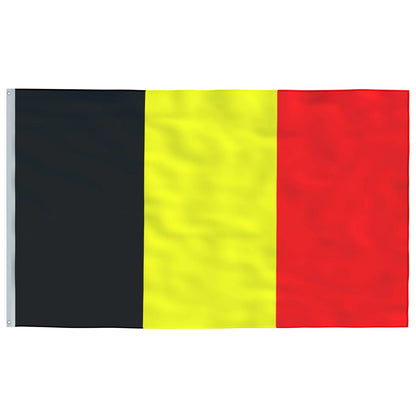 Vlag Met Vlaggenmast België 6,23 M Aluminium