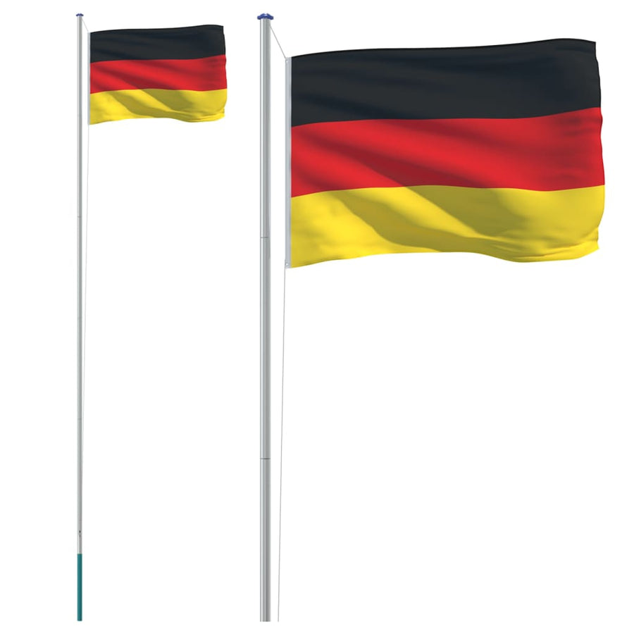 Vlag Met Vlaggenmast Duitsland 6,23 M Aluminium
